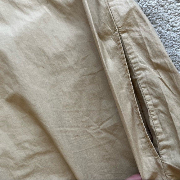 NILI LOTAN RAVEN Dress Size Small Cotton Poplin Midi Sand Beige LAGENLOOK - Picture 5 of 13